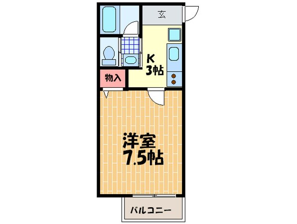 シャンブル石戸の物件間取画像